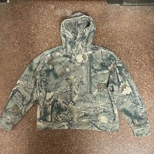 Hollister Green Camo Boxy Fit Hoodie, Perfect Condition